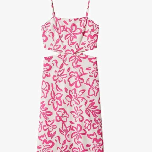 Mango Olympian Cutout Dress Sz 8 - Picture 4 of 5